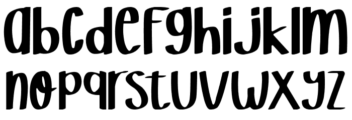 Butter Spoky Font LOWERCASE
