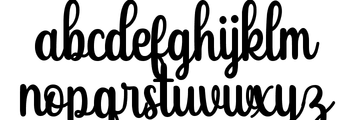 Butter Sugar Font LOWERCASE