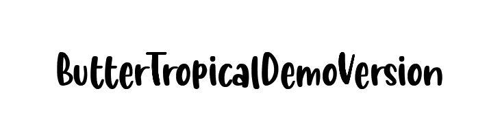 Butter Tropical Demo Version  नि: शुल्क फ़ॉन्ट्स डाउनलोड