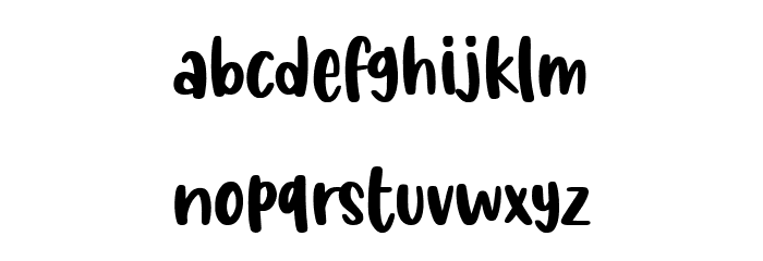Butter Tropical Demo Version Font LOWERCASE
