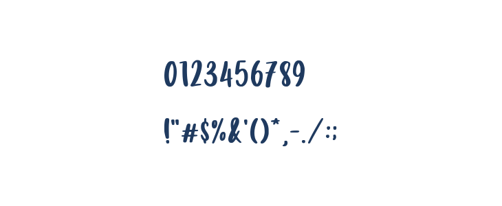 Butter Tropical Script Demo Ver Other Characters