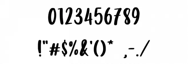 Butter Tropical Script Demo Ver Font OTHER CHARS