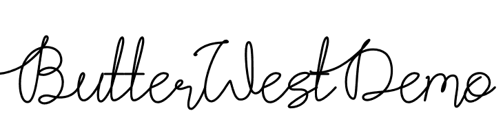 Butter West Demo  font caratteri gratis