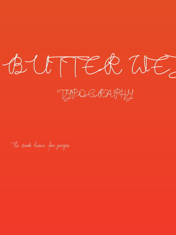 Butter West Poster