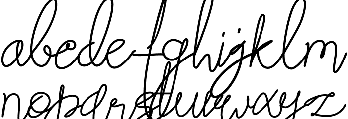 Butter West Font LOWERCASE