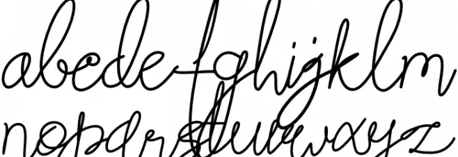 Butter West Font LOWERCASE