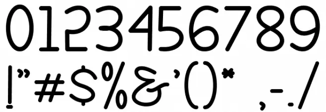 Butter Yellow Personal Use Font OTHER CHARS