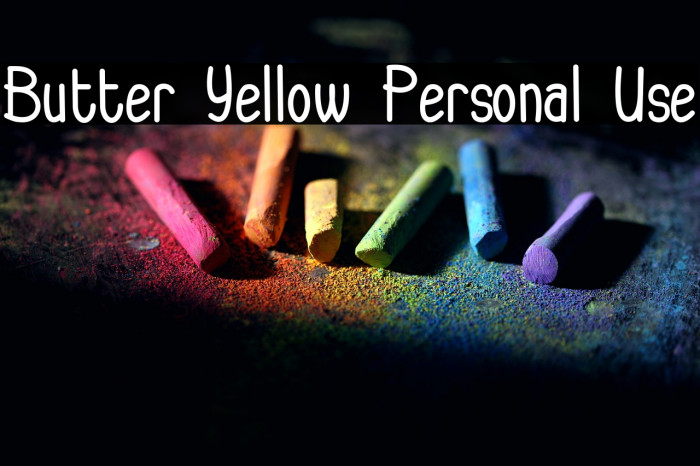 Butter Yellow Personal Use Example 3