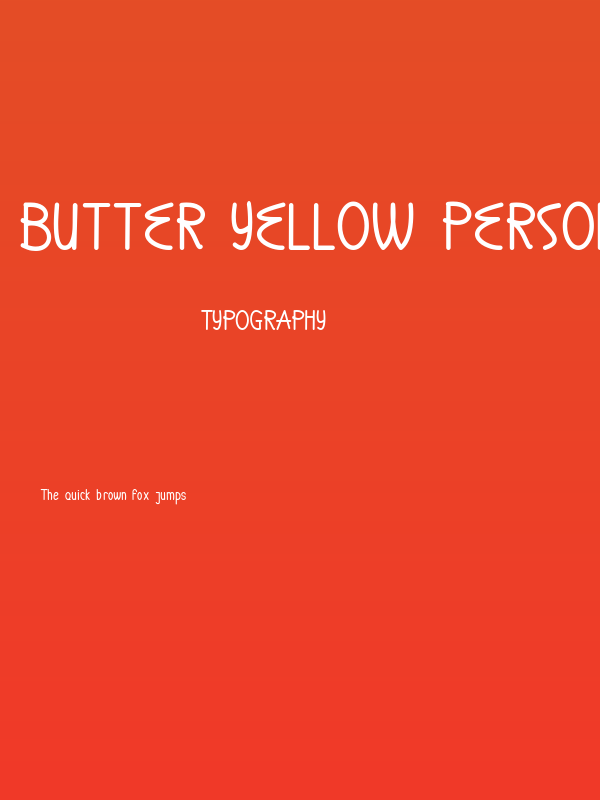 Butter Yellow Personal Use Poster