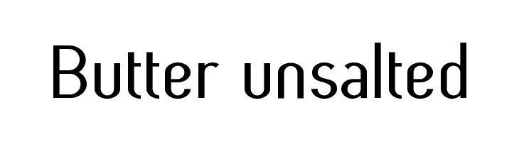 Butter unsalted Font