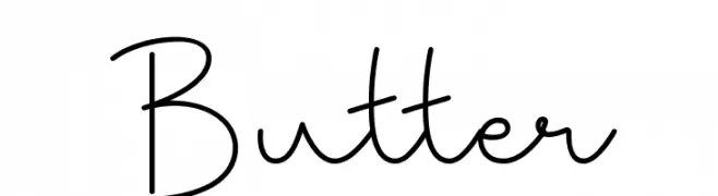 Butter  font caratteri gratis