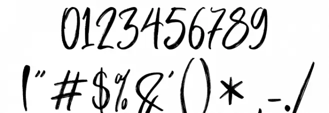 ButterLuchyFree Font OTHER CHARS