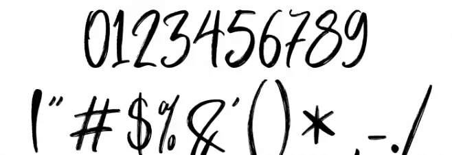 ButterLuchyFree Font OTHER CHARS