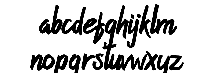 ButterPineapple2Regular Font LOWERCASE