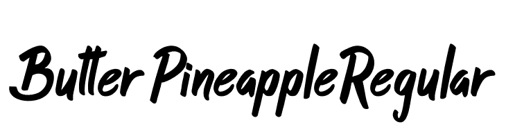 ButterPineappleRegular  Free Fonts Download