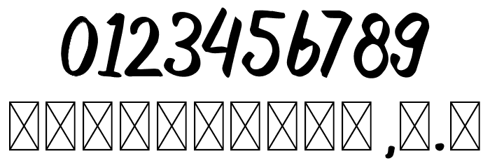 ButterPineappleRegular Font OTHER CHARS
