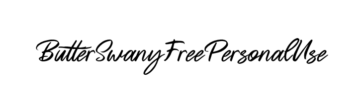 ButterSwanyFreePersonalUse  Скачать бесплатные шрифты
