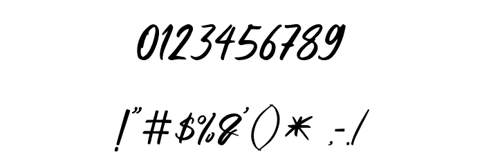 ButterSwanyFreePersonalUse Font OTHER CHARS