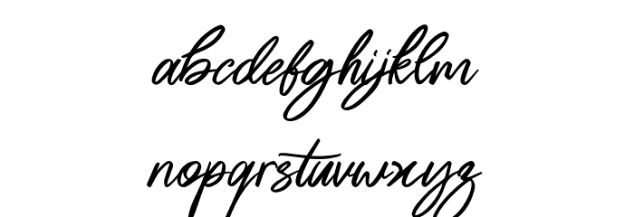 ButterSwanyFreePersonalUse Font LOWERCASE