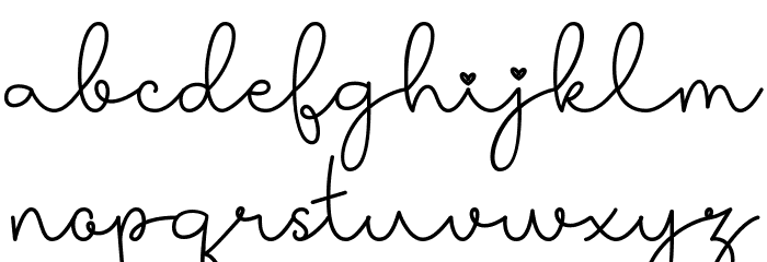 Butter Font LOWERCASE