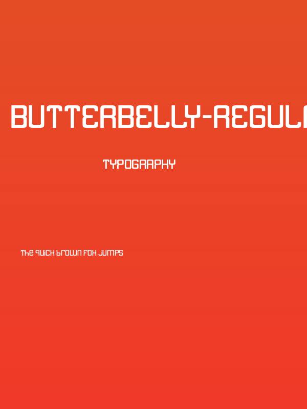 Butterbelly-Regular Poster