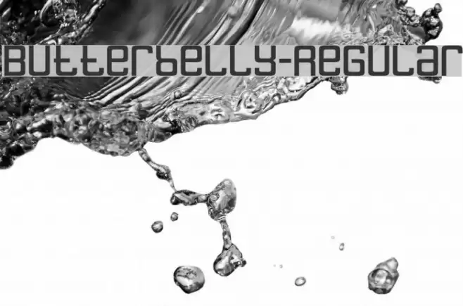 Butterbelly-Regular Font examples