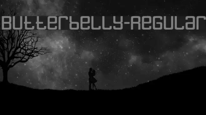 Butterbelly-Regular Font examples