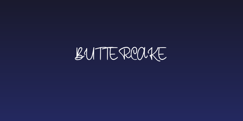 Buttercake Social Header