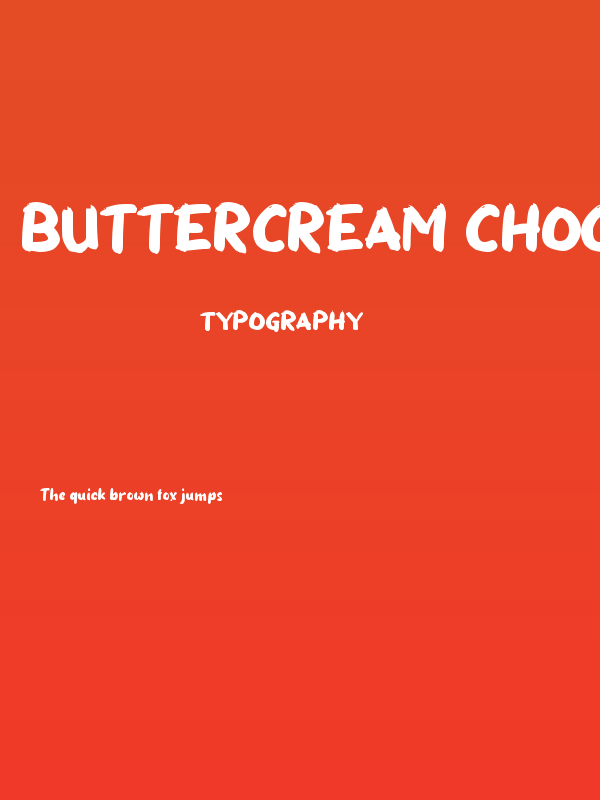 Buttercream Chocolate Poster