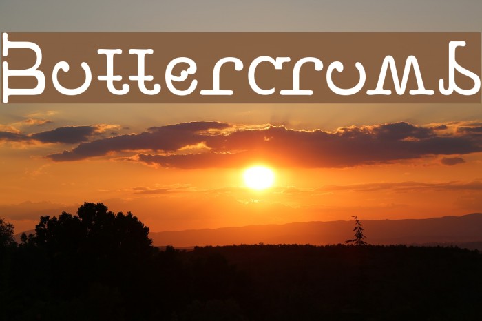 Buttercrumb Font examples