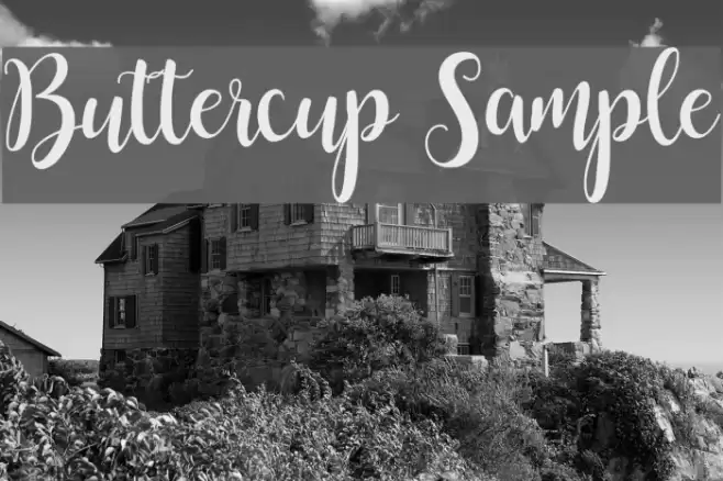Buttercup Sample Font examples