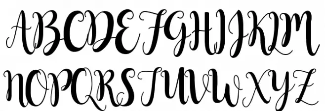 Buttercup Sample Schriftart Groß