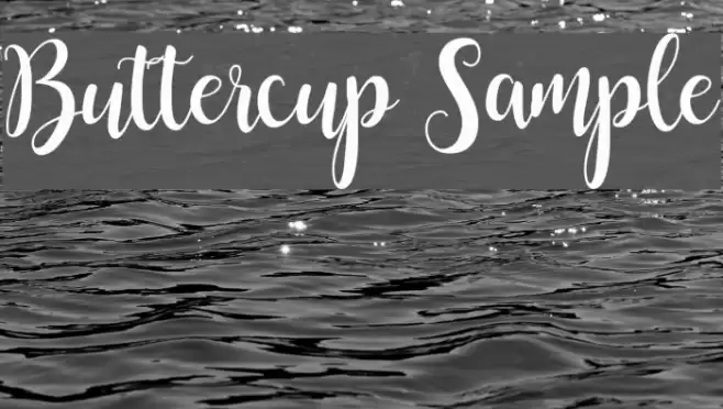 Buttercup Sample Font examples
