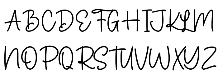 Buttercup Font UPPERCASE