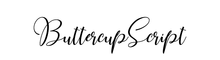 ButtercupScript  नि: शुल्क फ़ॉन्ट्स डाउनलोड