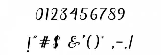 ButtercupScript Font OTHER CHARS