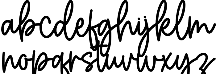 Buttercup Font LOWERCASE