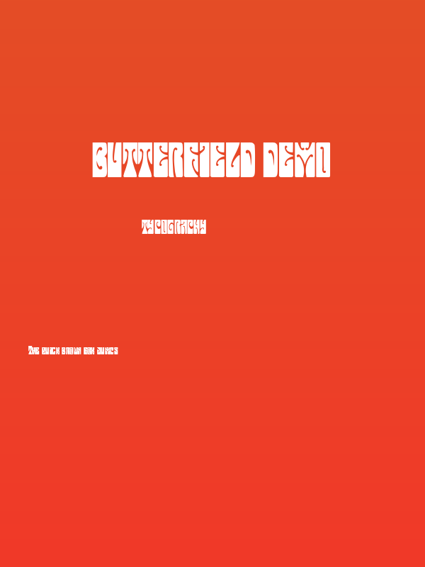 Butterfield Demo Poster