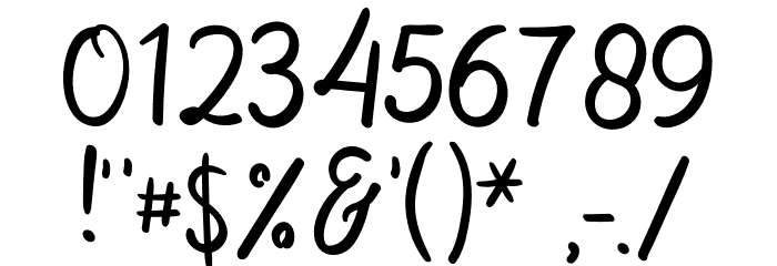 Butterflay Font OTHER CHARS