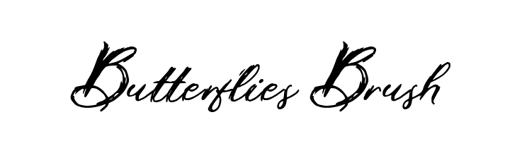 Butterflies Brush  Fuentes Gratis Descargar