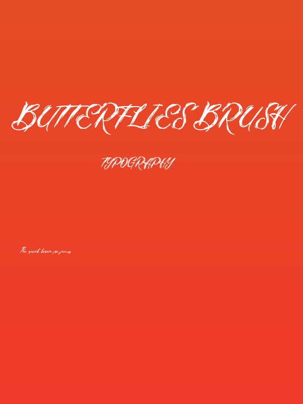 Butterflies Brush Poster