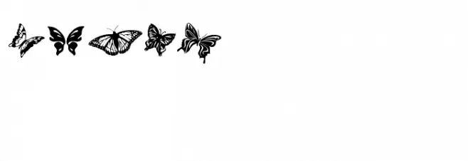 Butterflies 字体 大写