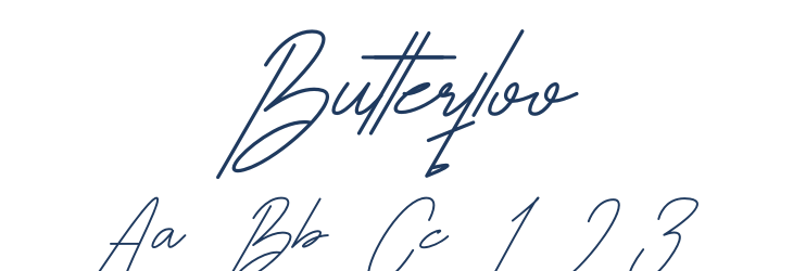 Butterfloo Font Preview