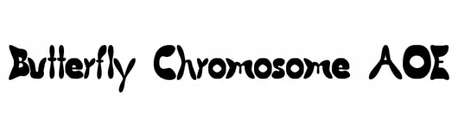 Butterfly Chromosome AOE  baixar fontes gratis