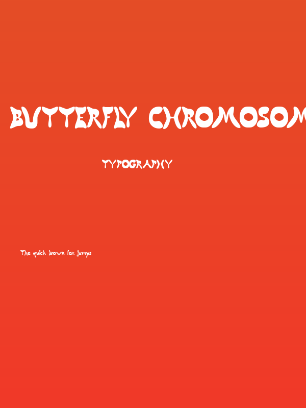 Butterfly Chromosome AOE Poster