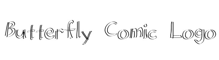 Butterfly Comic Logo  Fuentes Gratis Descargar