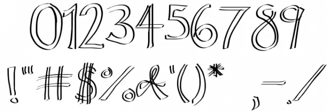 Butterfly Comic Logo Font OTHER CHARS