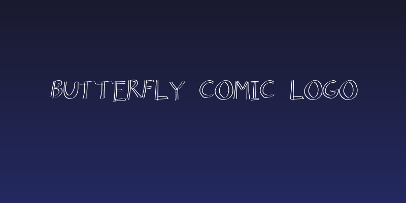 Butterfly Comic Logo Social Header