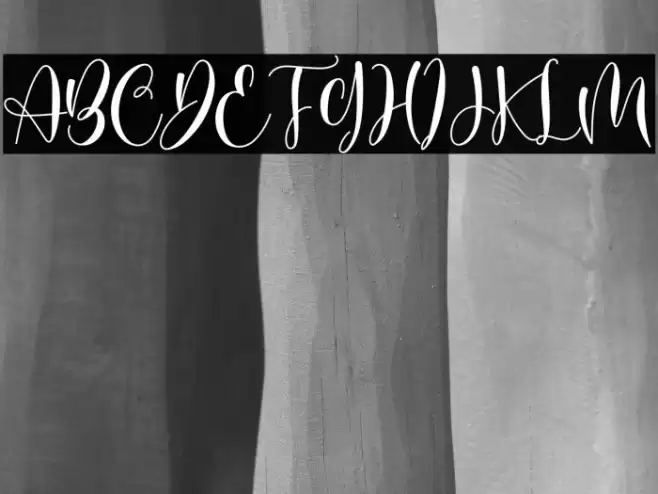 Butterfly Garden Font examples