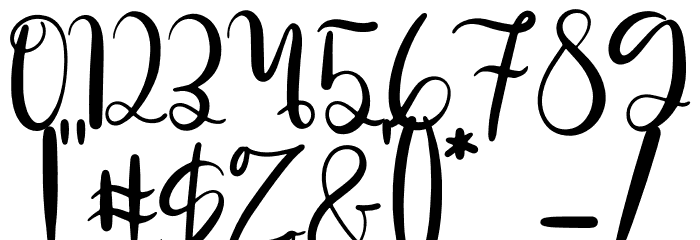 Butterfly Holiday Font OTHER CHARS